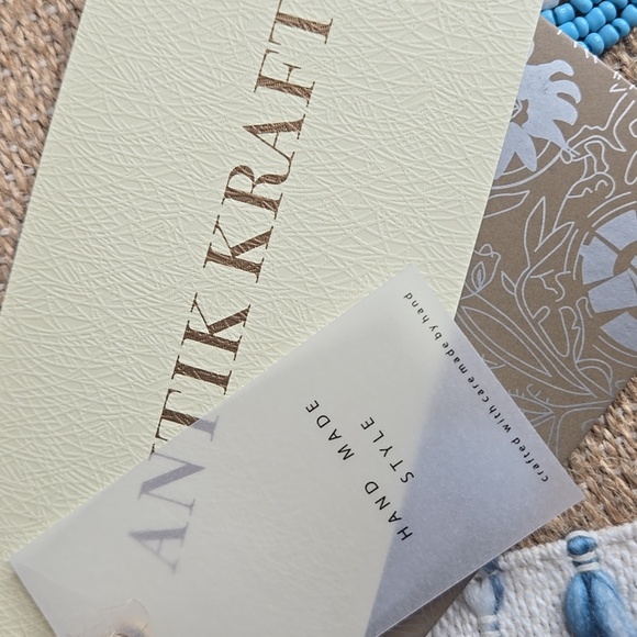 NWT Antik Kraft Eye Evil Beaded Shopper Tote - Picture 9 of 11